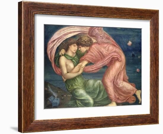 Cupid Delivering Psyche, 1867-Edward Burne-Jones-Framed Giclee Print