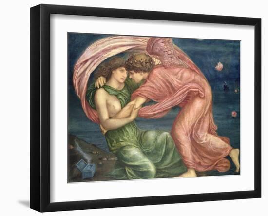 Cupid Delivering Psyche, 1867-Edward Burne-Jones-Framed Giclee Print