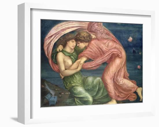 Cupid Delivering Psyche, 1867-Edward Burne-Jones-Framed Giclee Print