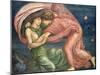 Cupid Delivering Psyche, 1867-Edward Burne-Jones-Mounted Giclee Print