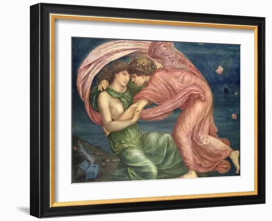 Cupid Delivering Psyche, 1867-Edward Burne-Jones-Framed Giclee Print