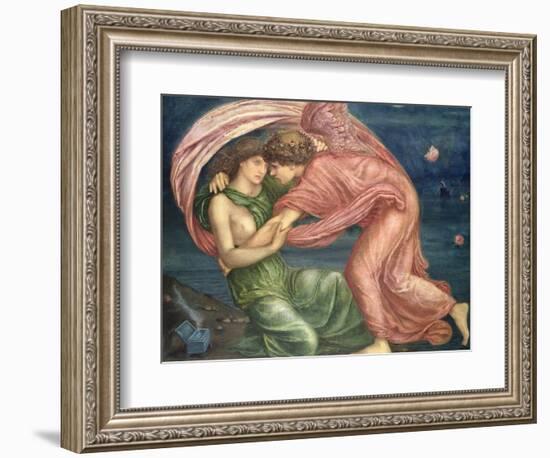 Cupid Delivering Psyche, 1867-Edward Burne-Jones-Framed Giclee Print