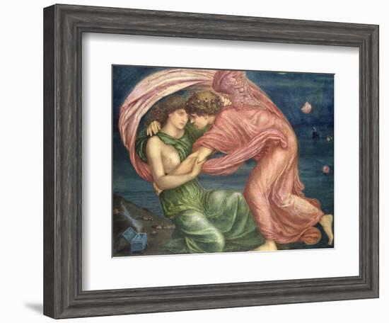 Cupid Delivering Psyche, 1867-Edward Burne-Jones-Framed Giclee Print