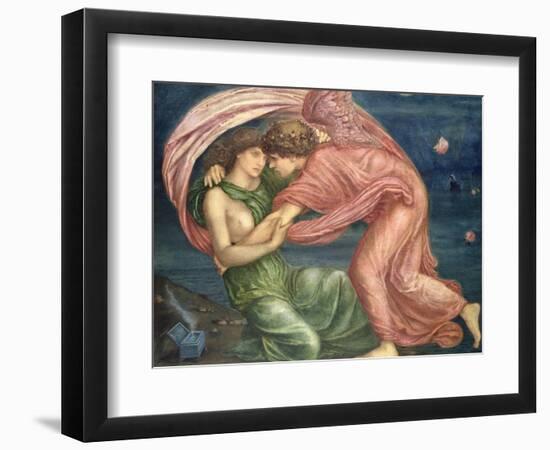 Cupid Delivering Psyche, 1867-Edward Burne-Jones-Framed Giclee Print