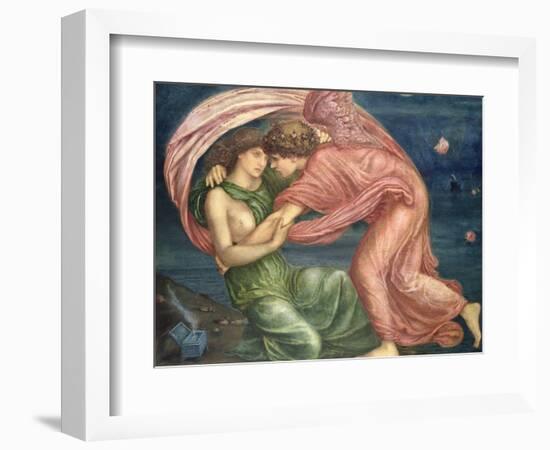 Cupid Delivering Psyche, 1867-Edward Burne-Jones-Framed Giclee Print