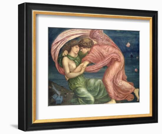 Cupid Delivering Psyche, 1867-Edward Burne-Jones-Framed Giclee Print