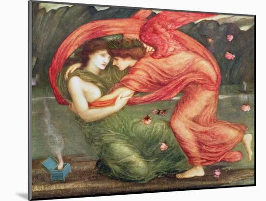 Cupid Delivering Psyche, 1867-Edward Burne-Jones-Mounted Giclee Print