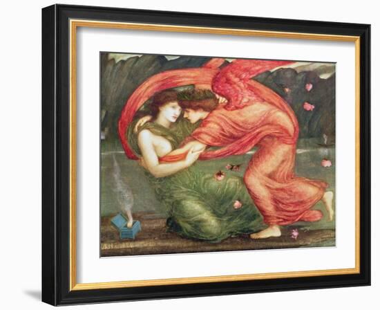 Cupid Delivering Psyche, 1867-Edward Burne-Jones-Framed Giclee Print