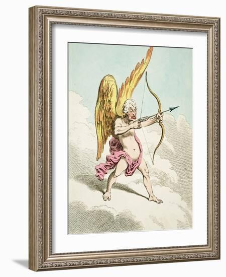 Cupid, from the New Pantheon No.4, Published by Hannah Humphrey, 1799-James Gillray-Framed Giclee Print