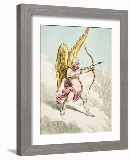 Cupid, from the New Pantheon No.4, Published by Hannah Humphrey, 1799-James Gillray-Framed Giclee Print