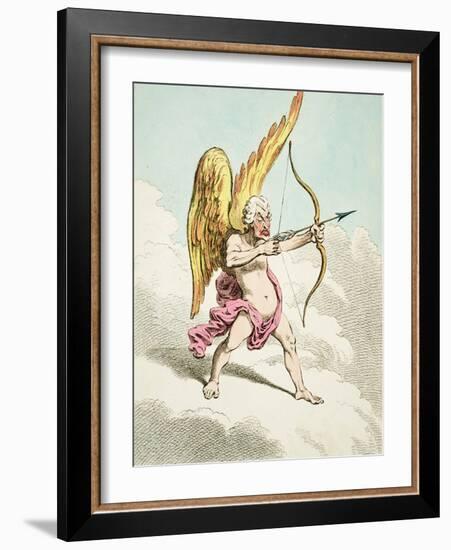 Cupid, from the New Pantheon No.4, Published by Hannah Humphrey, 1799-James Gillray-Framed Giclee Print