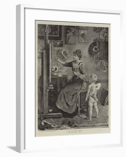 Cupid in the Studio-Ludwig Knaus-Framed Giclee Print