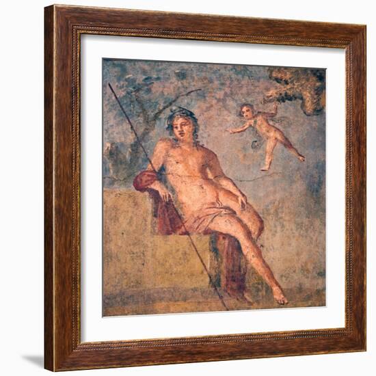 Cupid Leading Zeus's Eagle to Ganymede, from the House of Meleager, Pompeii-null-Framed Giclee Print