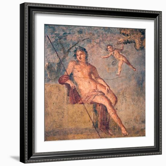 Cupid Leading Zeus's Eagle to Ganymede, from the House of Meleager, Pompeii-null-Framed Premium Giclee Print