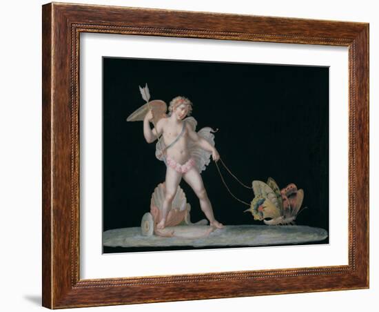 Cupid Led by Butterflies-Michelangelo Maestri-Framed Giclee Print