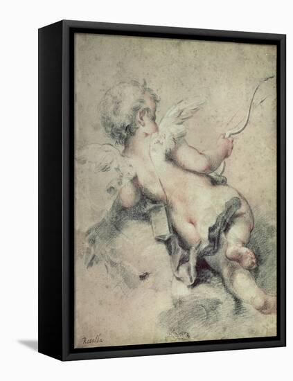 Cupid Lying on the Clouds-Rosalba Giovanna Carriera-Framed Premier Image Canvas