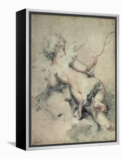 Cupid Lying on the Clouds-Rosalba Giovanna Carriera-Framed Premier Image Canvas