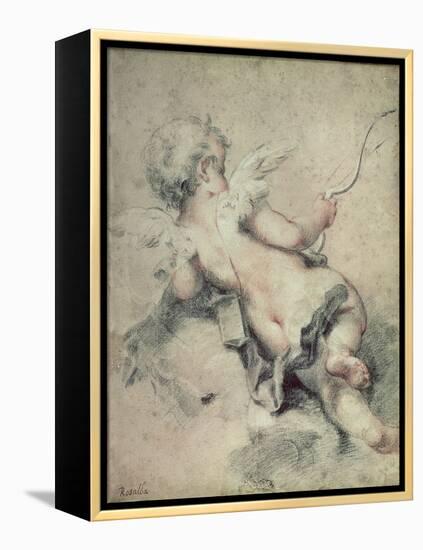 Cupid Lying on the Clouds-Rosalba Giovanna Carriera-Framed Premier Image Canvas