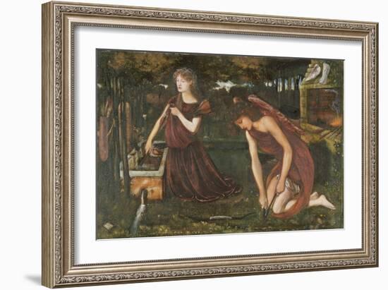Cupid's Forge-Edward Burne-Jones-Framed Giclee Print