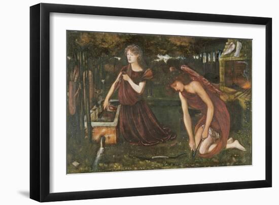 Cupid's Forge-Edward Burne-Jones-Framed Giclee Print