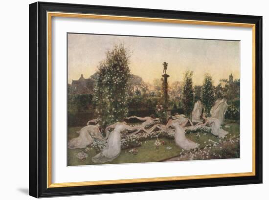 'Cupid's Garden', c1900, (1912)-John Henry Lorimer-Framed Giclee Print