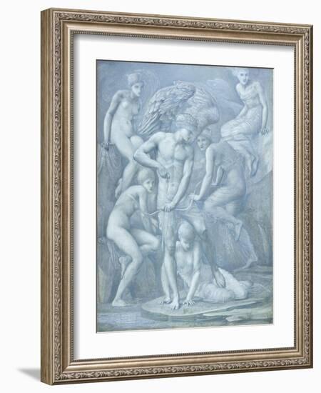 Cupid's Hunting Fields-Edward Burne-Jones-Framed Giclee Print