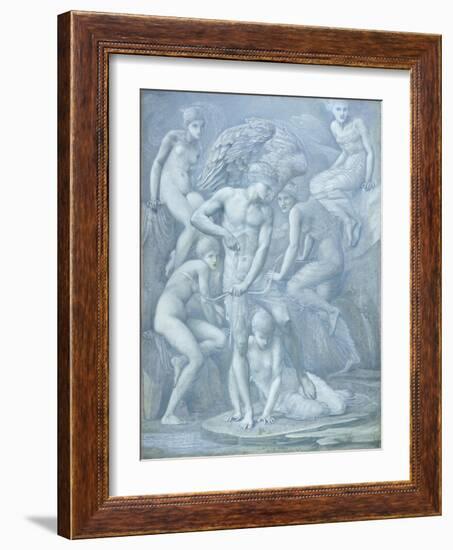 Cupid's Hunting Fields-Edward Burne-Jones-Framed Giclee Print