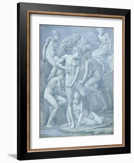 Cupid's Hunting Fields-Edward Burne-Jones-Framed Giclee Print