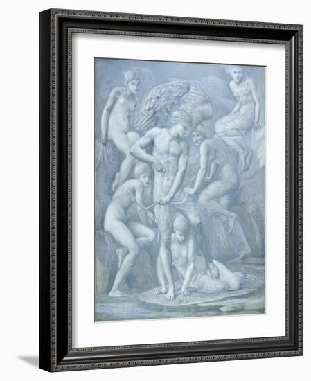 Cupid's Hunting Fields-Edward Burne-Jones-Framed Giclee Print