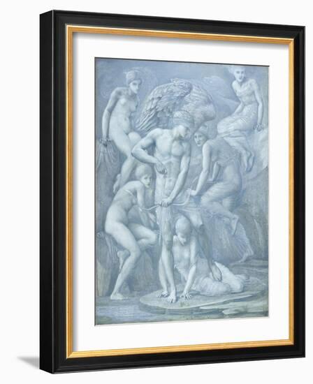 Cupid's Hunting Fields-Edward Burne-Jones-Framed Giclee Print