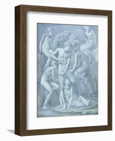 Cupid's Hunting Fields-Edward Burne-Jones-Framed Giclee Print
