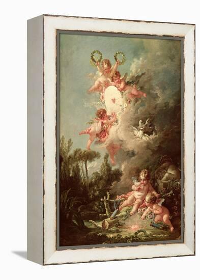 Cupid's Target, from "Les Amours Des Dieux," 1758-Francois Boucher-Framed Premier Image Canvas