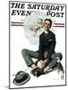 "Cupid's Visit" Saturday Evening Post Cover, April 5,1924-Norman Rockwell-Mounted Giclee Print