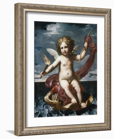 Cupid with a Torch-Elisabetta Sirani-Framed Giclee Print