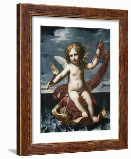 Cupid with a Torch-Elisabetta Sirani-Framed Giclee Print