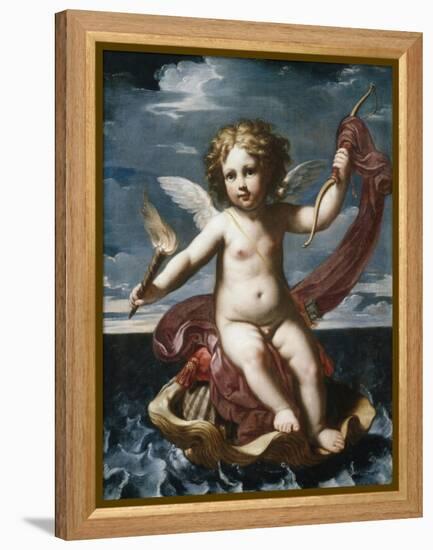 Cupid with a Torch-Elisabetta Sirani-Framed Premier Image Canvas