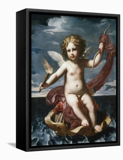 Cupid with a Torch-Elisabetta Sirani-Framed Premier Image Canvas
