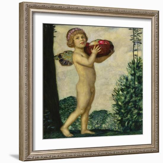 Cupid with Basket of Fruit, C. 1920-Franz von Stuck-Framed Giclee Print