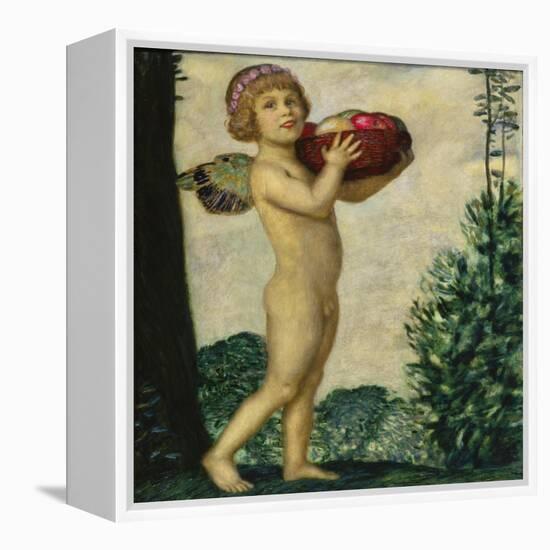 Cupid with Basket of Fruit, C. 1920-Franz von Stuck-Framed Premier Image Canvas