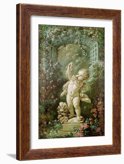 Cupid with Grapes-Francois Boucher-Framed Giclee Print