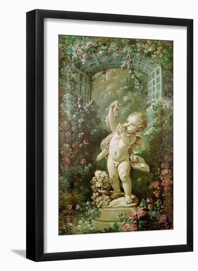 Cupid with Grapes-Francois Boucher-Framed Giclee Print