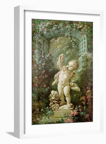 Cupid with Grapes-Francois Boucher-Framed Giclee Print