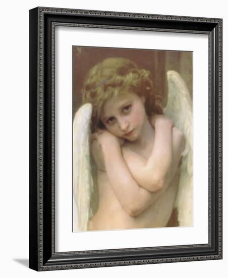 Cupidon-William Adolphe Bouguereau-Framed Art Print