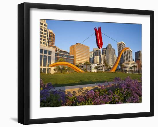 Cupids Arrow Sculpture Along the Embarcadero in Downtown San Francisco, California, USA-Chuck Haney-Framed Photographic Print