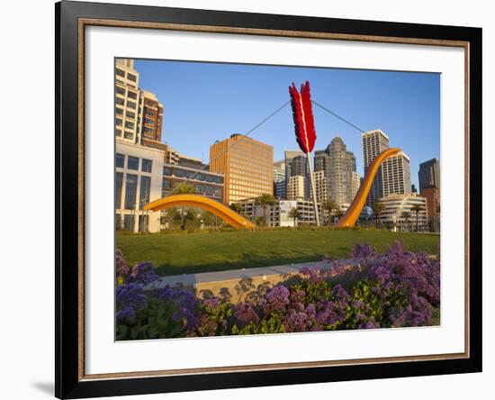 Cupids Arrow Sculpture Along the Embarcadero in Downtown San Francisco, California, USA-Chuck Haney-Framed Photographic Print