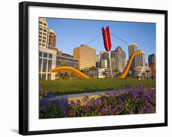 Cupids Arrow Sculpture Along the Embarcadero in Downtown San Francisco, California, USA-Chuck Haney-Framed Photographic Print