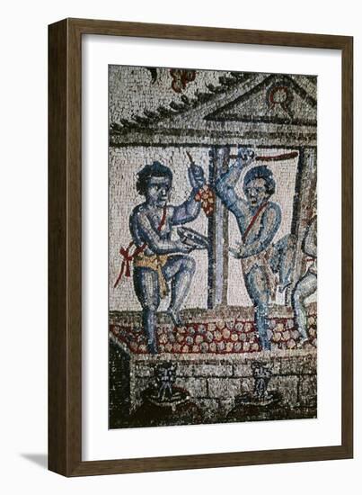 Cupids Treading Grapes, Mosaic Detail from Vault of Ambulatory-null-Framed Giclee Print