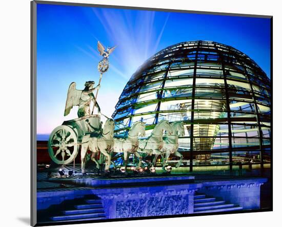 Cupola Quadriga Gate Berlin-null-Mounted Art Print