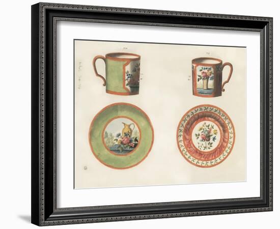 Cups and Saucers-Anna Polanski-Framed Art Print