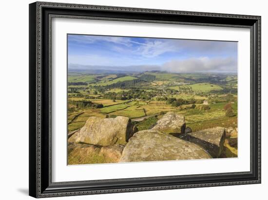 Curbar Edge, early autumn, Peak District National Park, Derbyshire, England, United Kingdom, Europe-Eleanor Scriven-Framed Photographic Print